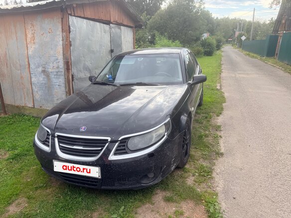 2008 Saab 9-5 I Рестайлинг 2, чёрный, 750000 рублей