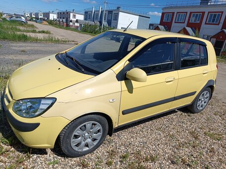 2007 Hyundai Getz I Рестайлинг, жёлтый, 499000 рублей, вид 5