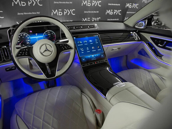 2025 Mercedes-Benz S-Класс 450 d Long 4MATIC VII (W223), чёрный - вид 16