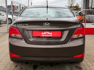 2016 Hyundai Solaris I Рестайлинг, коричневый, 579000 рублей, вид 5