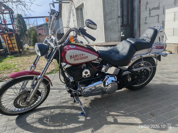 2007 Harley-Davidson Softail Custom, красный, 679239 рублей - вид 2