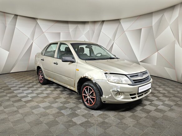 2013 Lada (ВАЗ) Granta I, бежевый - вид 2