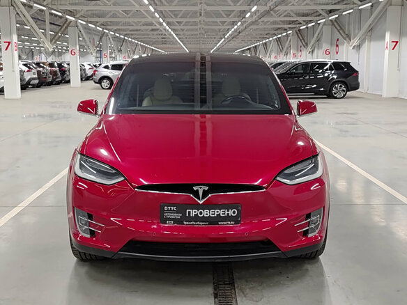2016 Tesla Model X P90D I, красный, 3850000 рублей - вид 1
