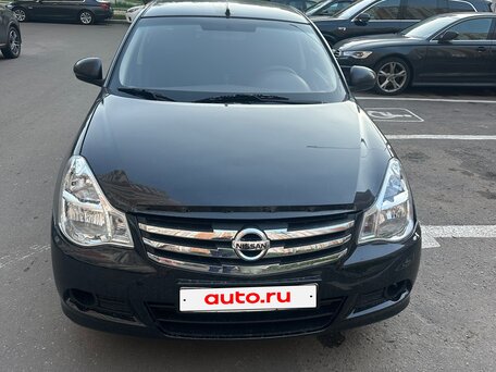 2013 Nissan Almera III (G15), чёрный, вид 1