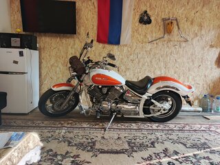 2001 Yamaha XVS1100, белый, 590000 рублей, вид 2