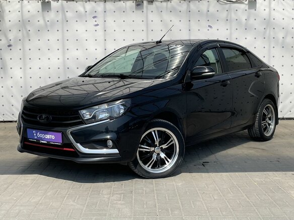 2020 Lada (ВАЗ) Vesta I, чёрный, 1115000 рублей