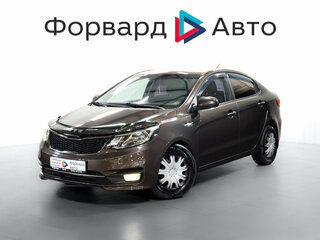2015 Kia Rio III Рестайлинг, коричневый, 949000 рублей, вид 4