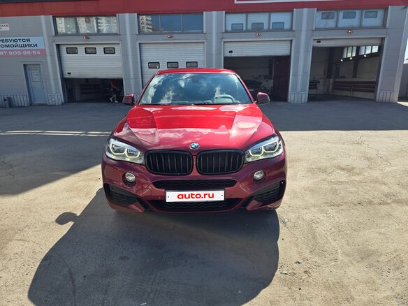 2014 BMW X6 30d II (F16), красный - вид 1