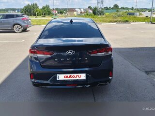 2018 Hyundai Sonata VII (LF) Рестайлинг, синий, 1780000 рублей, вид 4