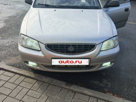 2003 Hyundai Accent ТагАЗ II, серебристый, 275000 рублей, вид 3