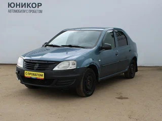 2010 Renault Logan I Рестайлинг, синий, 119000 рублей, вид 1