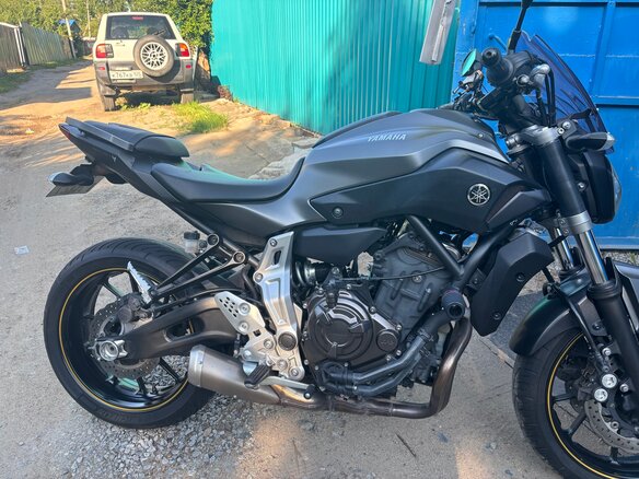 2014 Yamaha MT-07 (FZ-07), серый, 500000 рублей - вид 2
