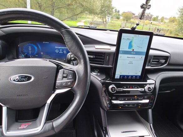 2021 Ford Explorer VI, синий, 3950000 рублей - вид 12