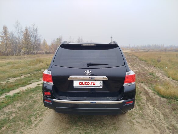 2013 Toyota Highlander II (XU40) Рестайлинг, чёрный - вид 5