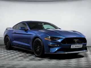 2018 Ford Mustang VI Рестайлинг, синий, 3820000 рублей, вид 3