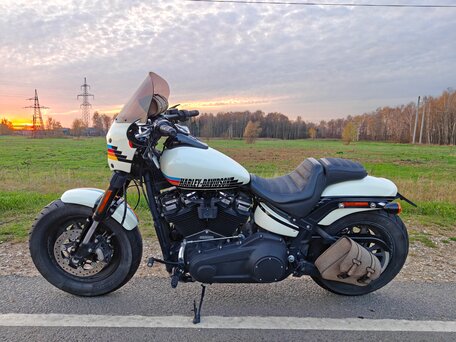 2019 Harley-Davidson Fat Bob, белый, 1500000 рублей, вид 1