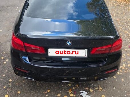 2017 BMW 5 серии 520d VII (G30/G31/G38), чёрный, 2140000 рублей, вид 5
