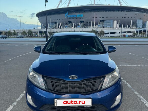 2012 Kia Rio 5-speed III, синий, 680000 рублей - вид 1