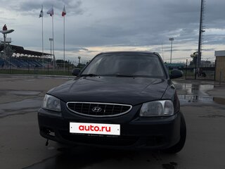 2007 Hyundai Accent ТагАЗ II, чёрный, 209000 рублей, вид 3