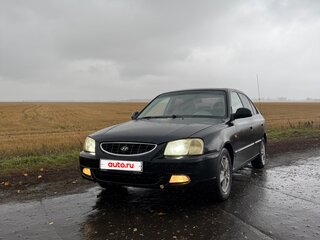 2008 Hyundai Accent ТагАЗ II, чёрный, 390000 рублей, вид 2