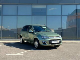 2013 Lada (ВАЗ) Kalina II, зелёный, 345000 рублей, вид 2