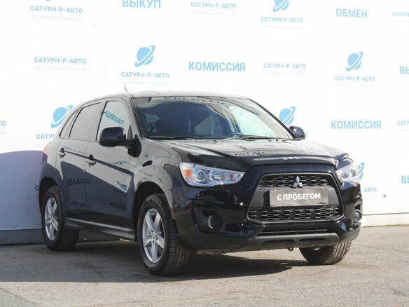 2013 Mitsubishi ASX I Рестайлинг, чёрный, 1110000 рублей - вид 2