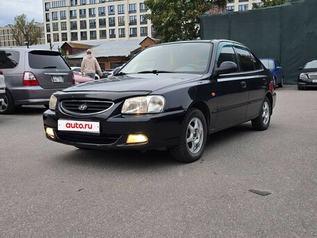 2005 Hyundai Accent ТагАЗ II, чёрный, вид 1