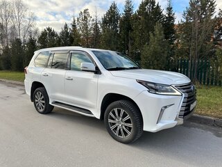 2015 Lexus LX 570 III Рестайлинг 2, белый, 8150000 рублей, вид 5