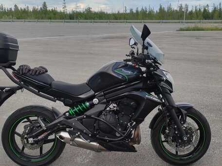 2016 Kawasaki ER-6N, чёрный, 450000 рублей, вид 1