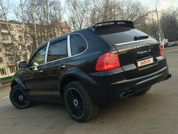 2005 Porsche Cayenne S I (955), чёрный, 639000 рублей - вид 2