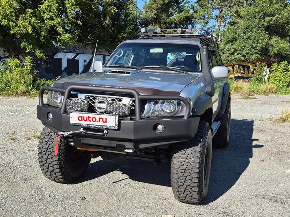 2007 Nissan Patrol V (Y61) Рестайлинг, серебристый, 3620000 рублей - вид 11