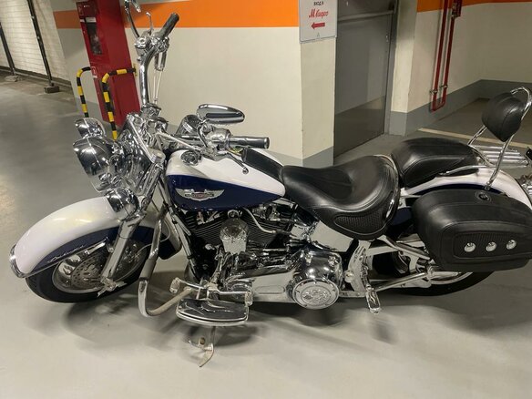 2007 Harley-Davidson Softail Custom, синий, 2850000 рублей - вид 3
