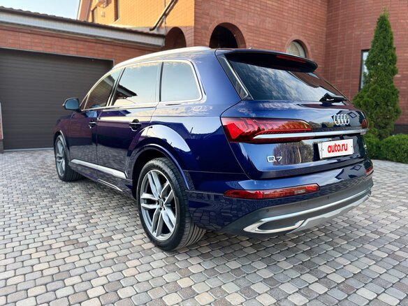 2021 Audi Q7 45 TDI II (4M) Рестайлинг, синий, 9490000 рублей - вид 12