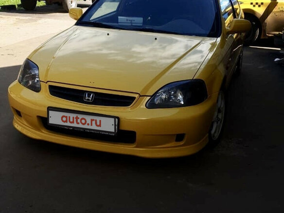 1999 Honda Civic VI, жёлтый