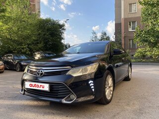 2015 Toyota Camry VII (XV50) Рестайлинг, чёрный, 1750000 рублей, вид 1