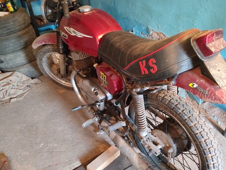 1982 CZ 350, красный, 49000 рублей, вид 1