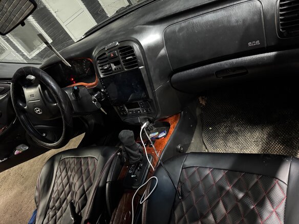 2006 Hyundai Sonata ТагАЗ IV (EF) Рестайлинг, чёрный, 470000 рублей - вид 3