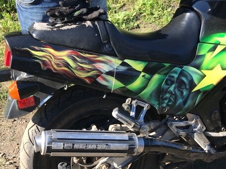 1987 Kawasaki ER-4F (Ninja 400R), чёрный, 150000 рублей, вид 4