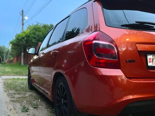 2014 Lada (ВАЗ) Kalina II, оранжевый, 750000 рублей, вид 4