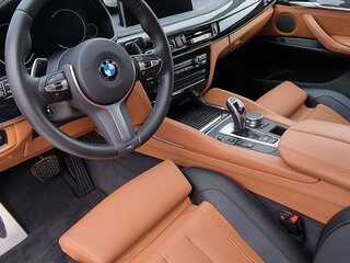 2019 BMW X6 40d II (F16), голубой, 5100000 рублей, вид 3