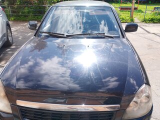 2008 Lada (ВАЗ) Priora I, чёрный, 185000 рублей, вид 1