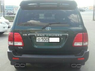 2004 Toyota Land Cruiser 100 Series Рестайлинг 1, зелёный, 3200000 рублей, вид 4