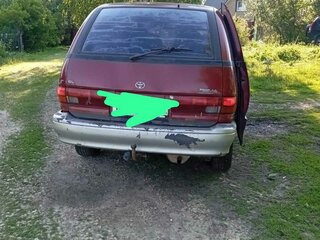 1992 Toyota Previa I (XR10, XR20), красный, 250000 рублей, вид 4