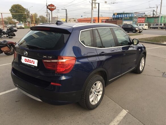2012 BMW X3 28i xDrive II (F25), синий, 2300000 рублей - вид 7