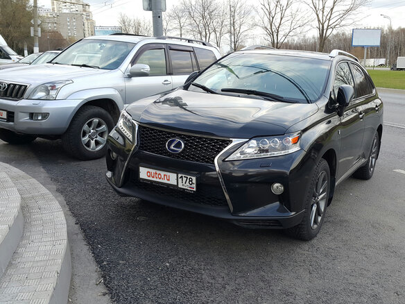 2012 Lexus RX 450h III Рестайлинг, чёрный - вид 5