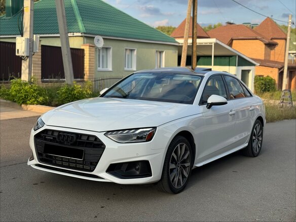 2022 Audi A4 40 TFSI V (B9) Рестайлинг, белый, 3890000 рублей - вид 4