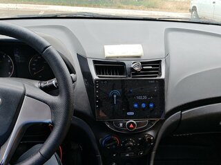 2015 Hyundai Solaris I Рестайлинг, голубой, 695000 рублей, вид 3