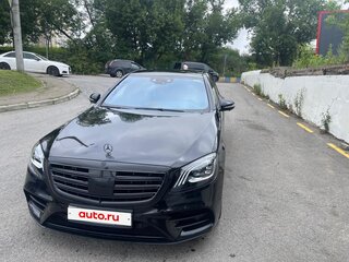 2020 Mercedes-Benz S-Класс 450 Long VI (W222, C217) Рестайлинг, чёрный, 6700000 рублей, вид 2