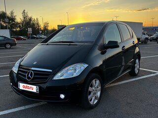2012 Mercedes-Benz A-Класс 180 II (W169) Рестайлинг, чёрный, 900000 рублей, вид 1