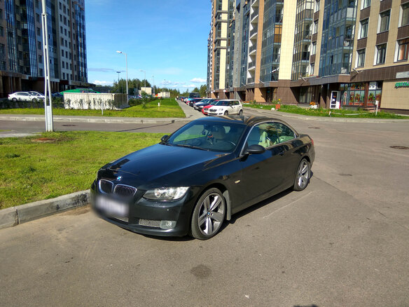 2008 BMW 3 серии 335i V (E90/E91/E92/E93), чёрный - вид 1